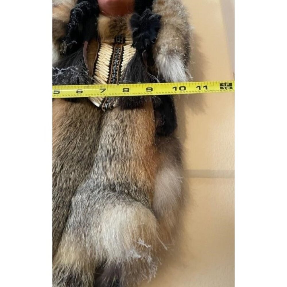 43" Native American La Ne Ayo Assiniboine Walking Wolf Cherokee Mask 1/100 - Picture 10 of 16